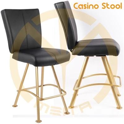Senk chèz kazino zetwal ak wou ak footrest